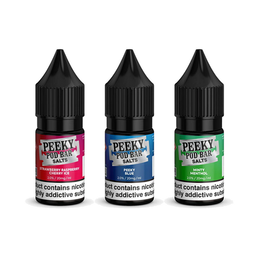 20mg Peeky Blenders Pod Bar 10ml Bar Salts (50VG/50PG)