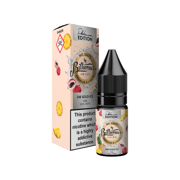 10mg Billionaire Juice Platinum Edition 10ml Nic Salts (50VG/50PG)