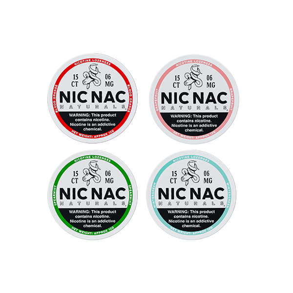 6mg Nic Nac Naturals Nicotine - 15 Lozenge Tablets