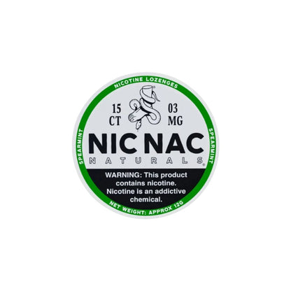 3mg Nic Nac Naturals Nicotine - 15 Lozenge Tablets