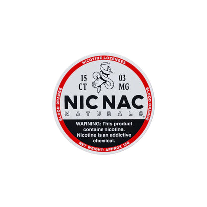 3mg Nic Nac Naturals Nicotine - 15 Lozenge Tablets