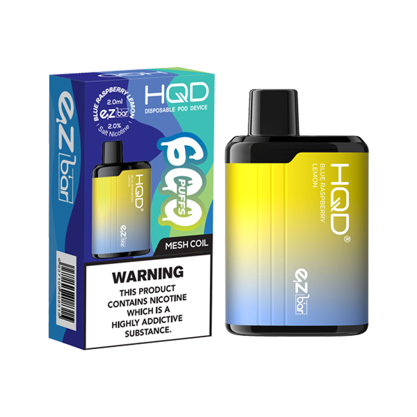 20mg HQD EZ Bar Disposable Vape Device 600 Puffs