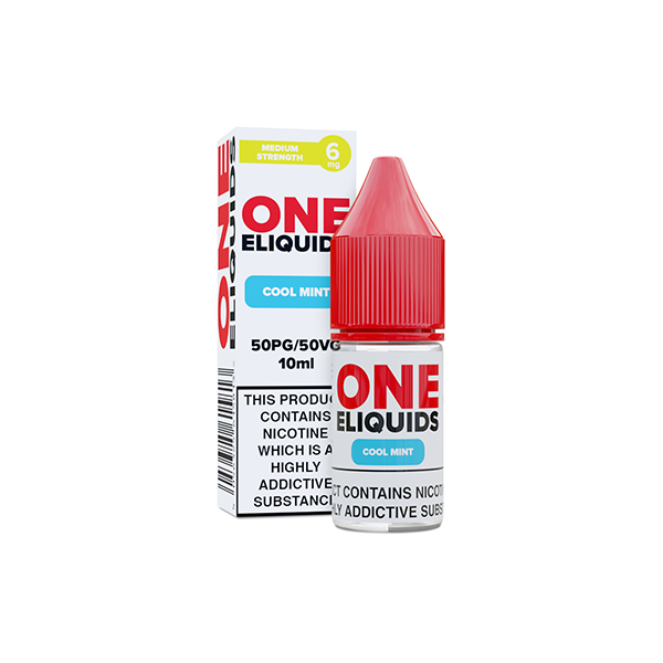 6mg One E-Liquids Flavoured Nicotine E-Liquid 10ml (50VG/50PG)