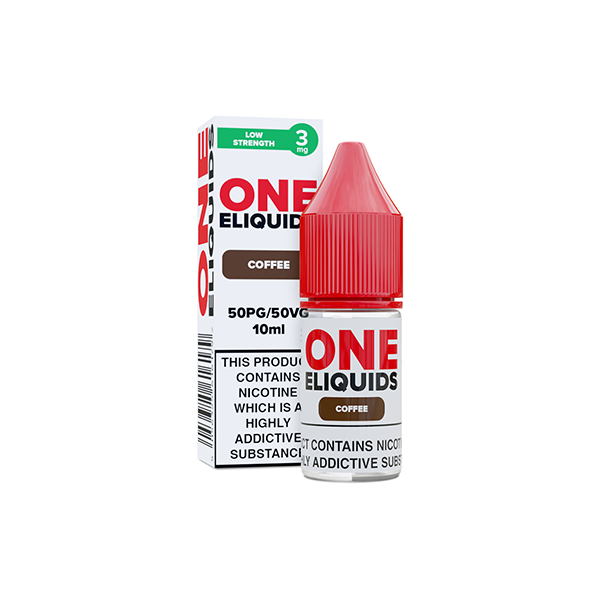 3mg One E-Liquids Flavoured Nicotine E-Liquid 10ml (50VG/50PG)