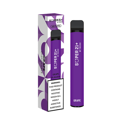 20mg Super21+ By Yecoo Disposable Vape Device 600 Puffs