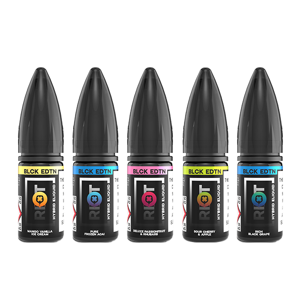 10mg Riot Squad Black Edition V2 Nic Salts 10ml (50VG/50PG)