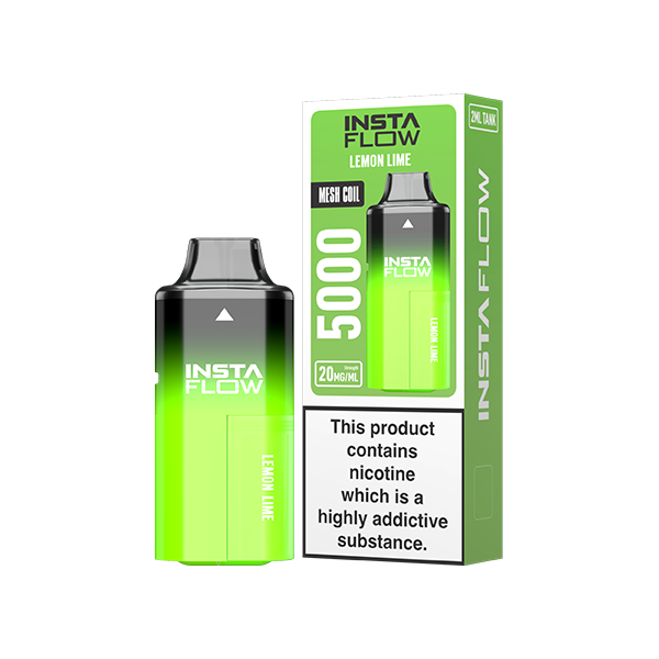 20mg Instaflow 5000 Disposable Rechargeable Vape Kit 5000 Puffs